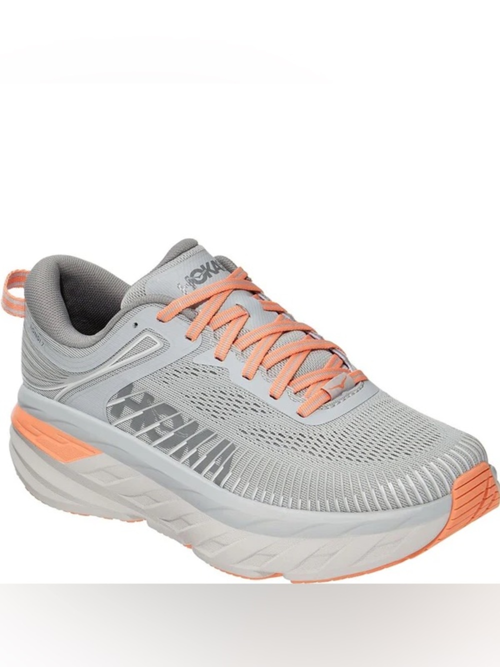 Hoka Women's Bondi 7 in Harbor Mist/Sharkskin